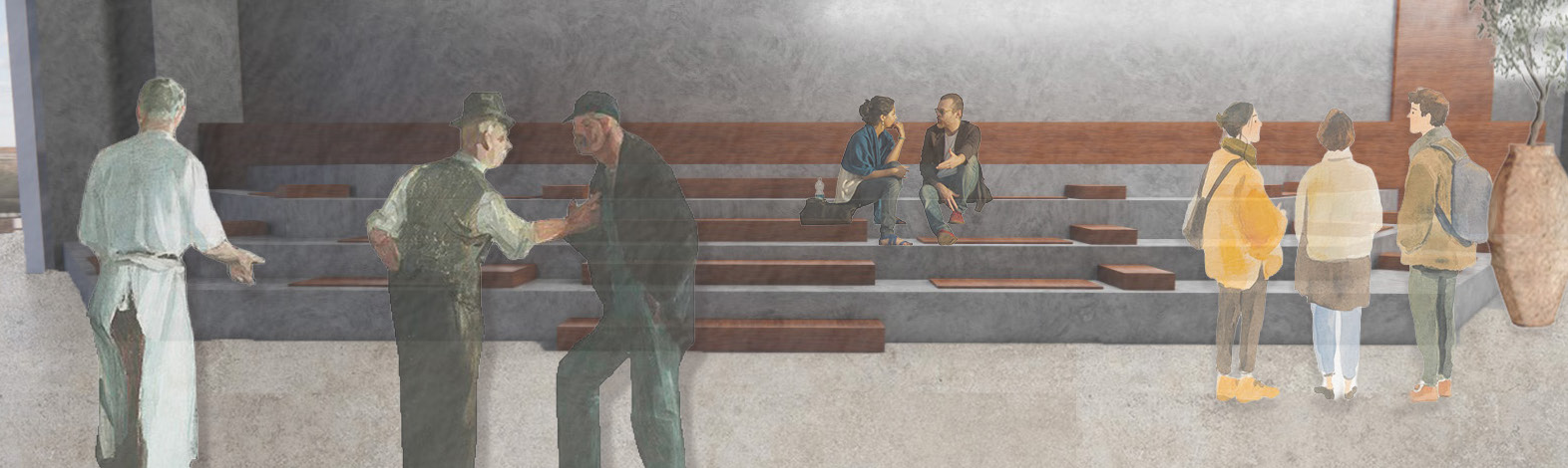 Dormitory common seating area